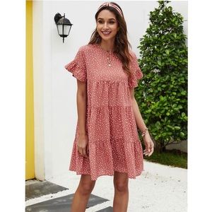 ✨LAST ONE✨Polka Dot Ruffle Hem Dress